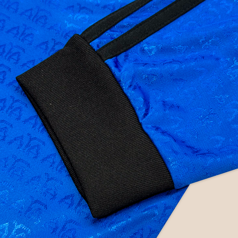 Camisa Argentina Visitante 1994 Manga Longa - Azul Marinho e Diamantes