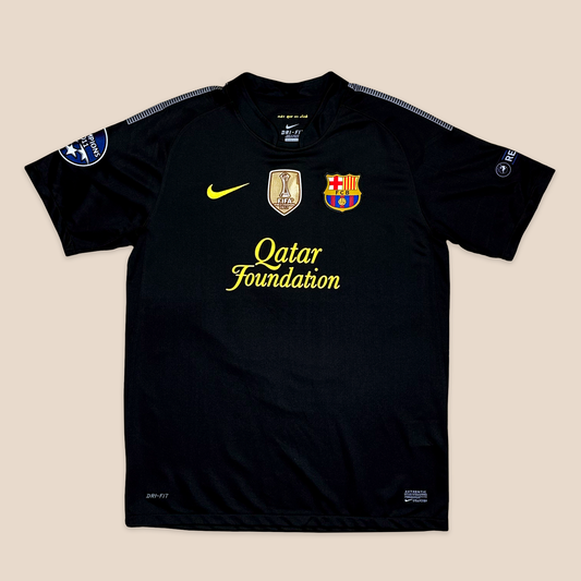 Camisa FC Barcelona Visitante 2011/12 - Preta e Amarela