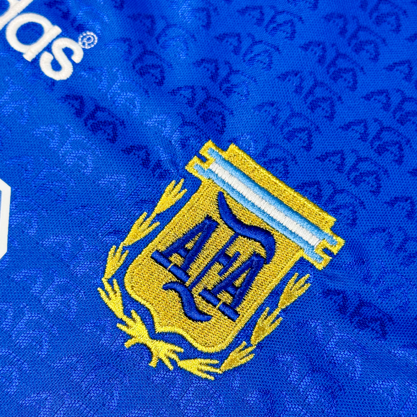 Camisa Argentina Visitante 1994 - Azul Marinho e Diamantes