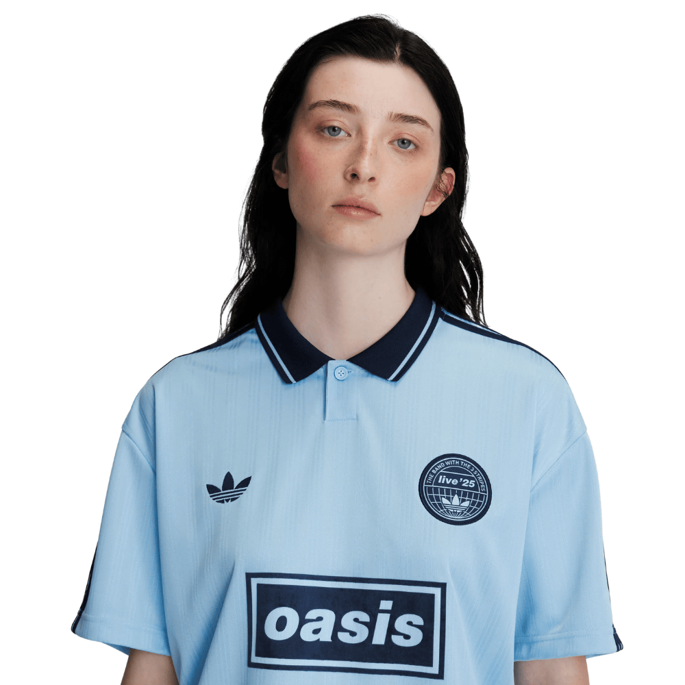Camisa Comemorativa Live 25 Oasis x Adidas Torcedor Azul Céu - Masculina