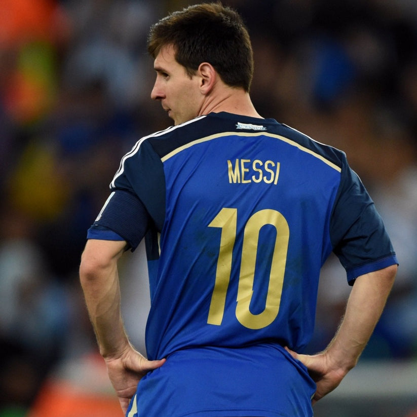 Camisa Argentina Reserva 2014 - Azul Escuro e Dourado