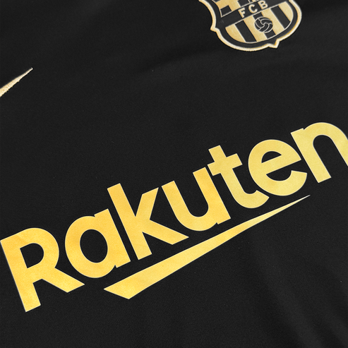 Camisa FC Barcelona 20/21 Away - Preto e Ouro Metálico