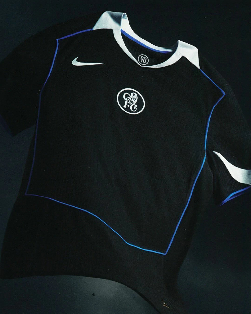 Camisa Chelsea Reserva Jogador Total 90 2025/26 Masculina - Preta