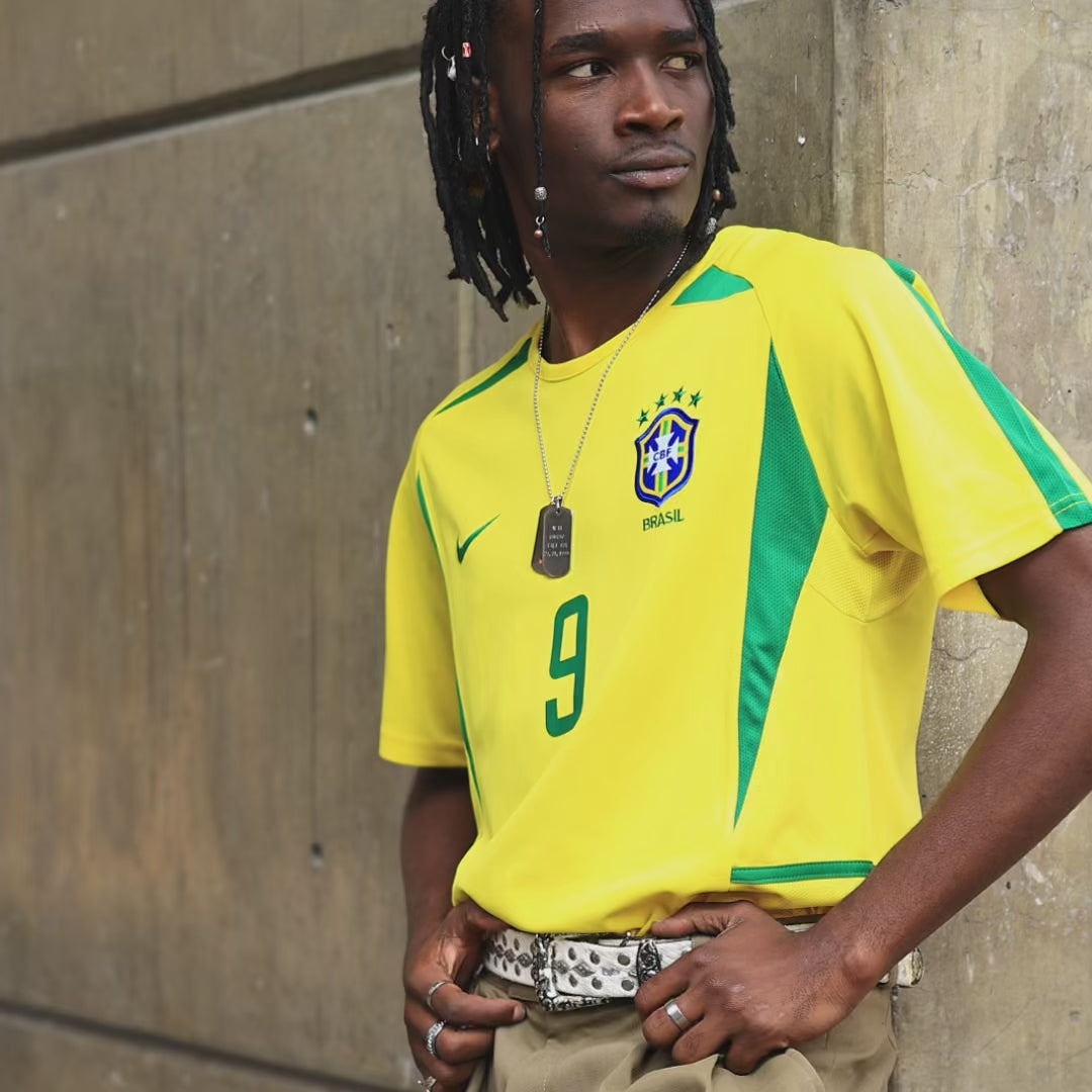 Camisa Brasil Titular 2002 - Amarela