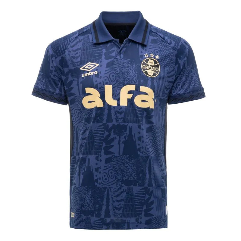 Camisa Grêmio III Marinho Masculina - Classic Umbro 25/26