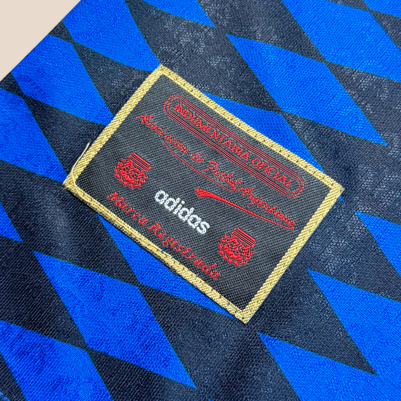 Camisa Argentina Visitante 1994 - Azul Marinho e Diamantes