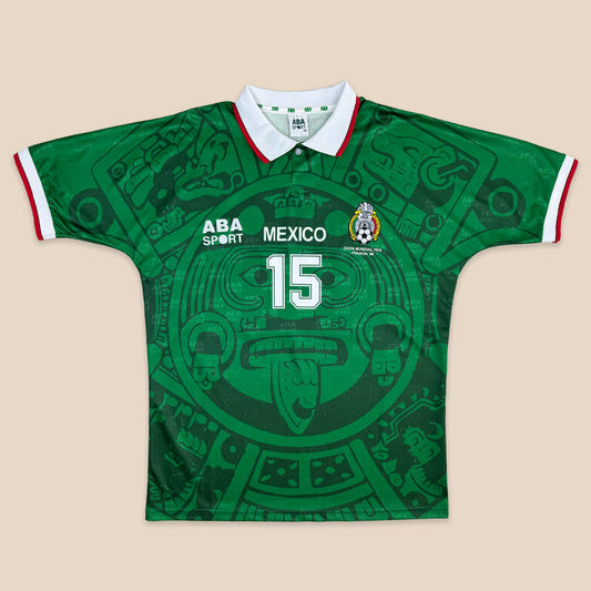 Camisa México 1998 Retrô Local - Verde