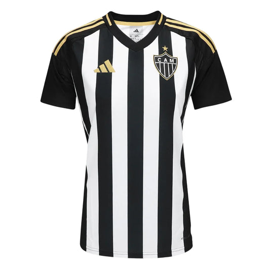 Camisa Atletico Mineiro Feminina Home 2025/26 - Preta e Branca