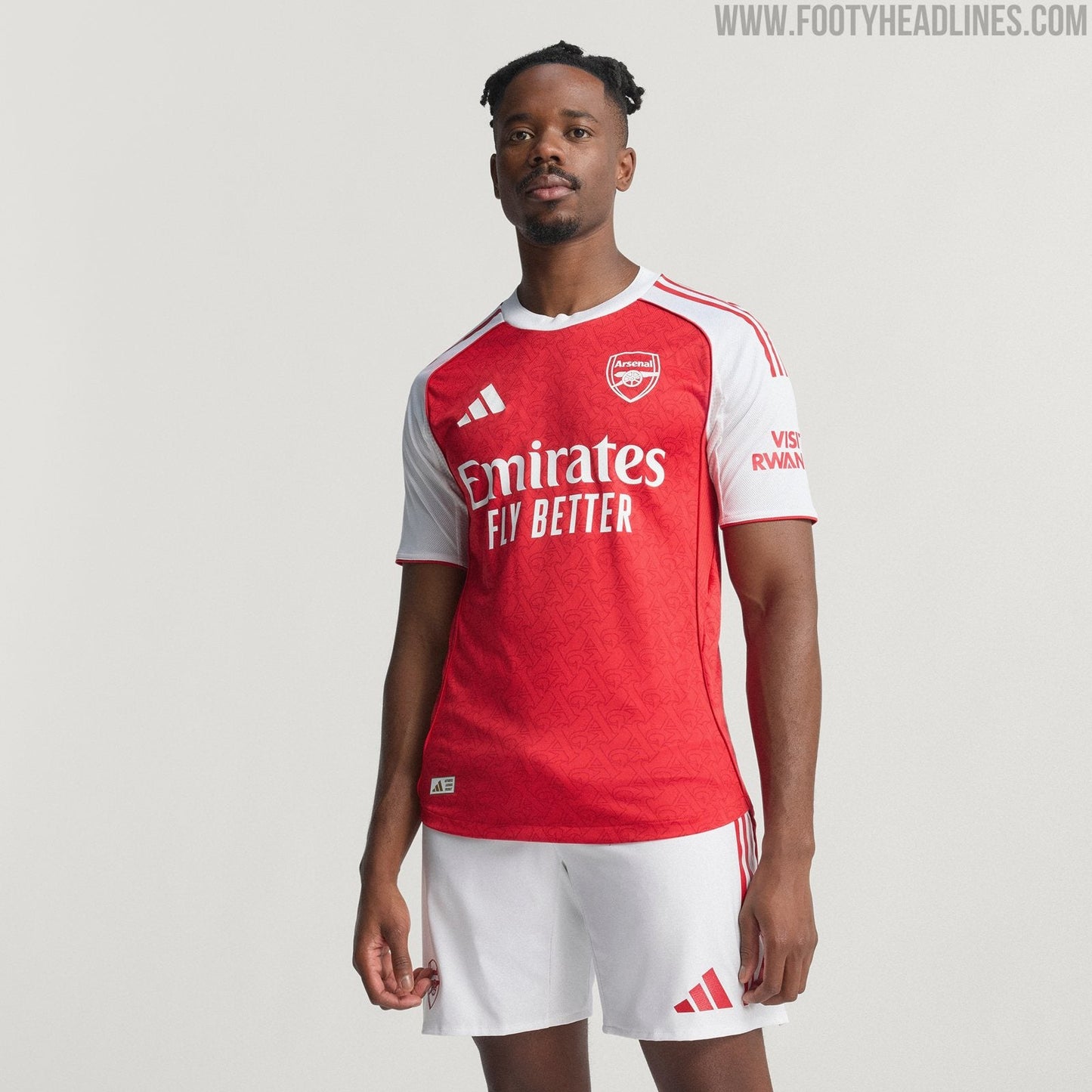 Camisa Arsenal Home 2025/26 - Modelo Torcedor - Vermelha