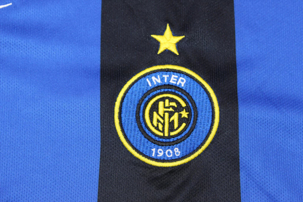 Camisa Inter de Milão Retrô I Home 04/05 Torcedor Masculina - Preto e Azul