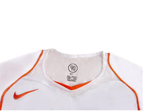 Camisa Retrô seleção Holanda Reserva Away II 2004 Torcedor Masculina - Branco