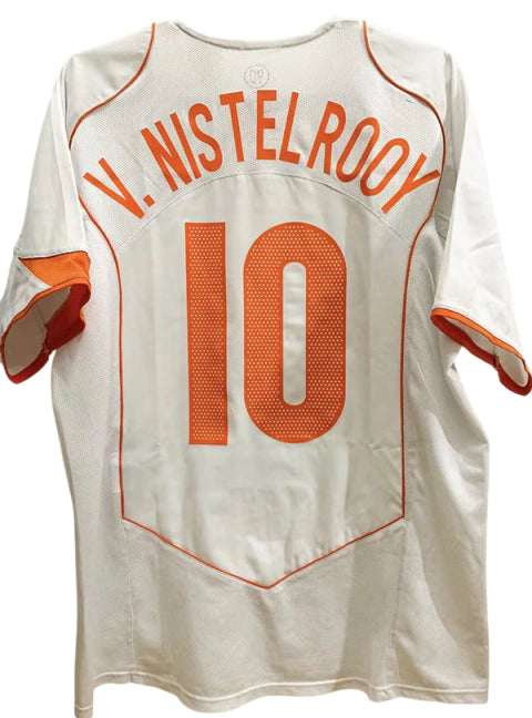 Camisa Retrô seleção Holanda Reserva Away II 2004 Torcedor Masculina - Branco