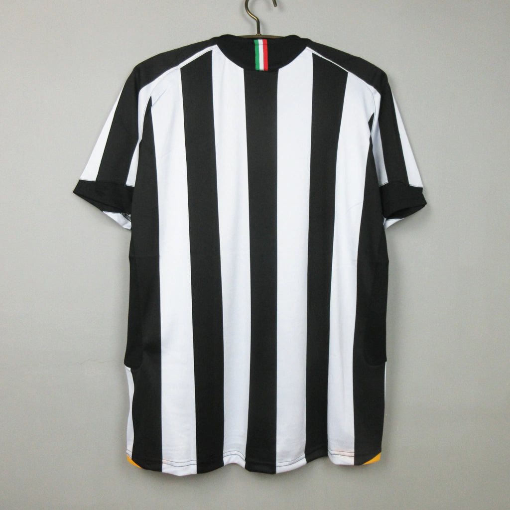 Camisa Juventus Retrô Titular Home I 05/06 Torcedor Nike Masculina - Branco e Preto