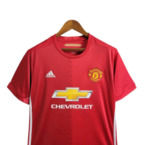 Camisa Manchester United Titular Home I 16-17 Torcedor Masculina - Vermelho