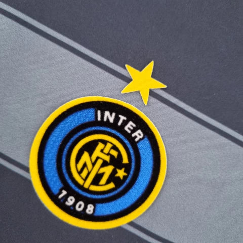 Camisa Inter de Milão Retrô Terceira Third III 04/05 Torcedor Masculina - Cinza