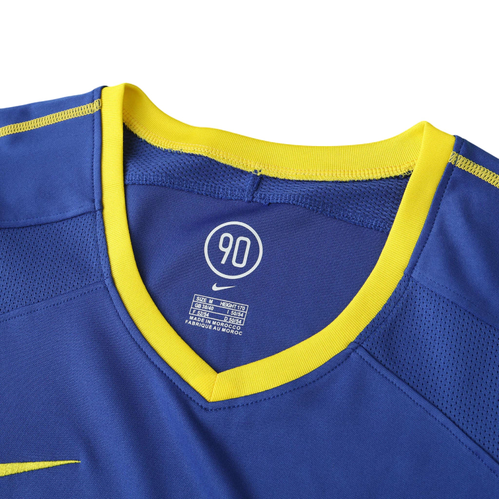 Camisa Boca Juniors Titular Home I Retrô 03/04 Torcedor Nike Masculina - Azul