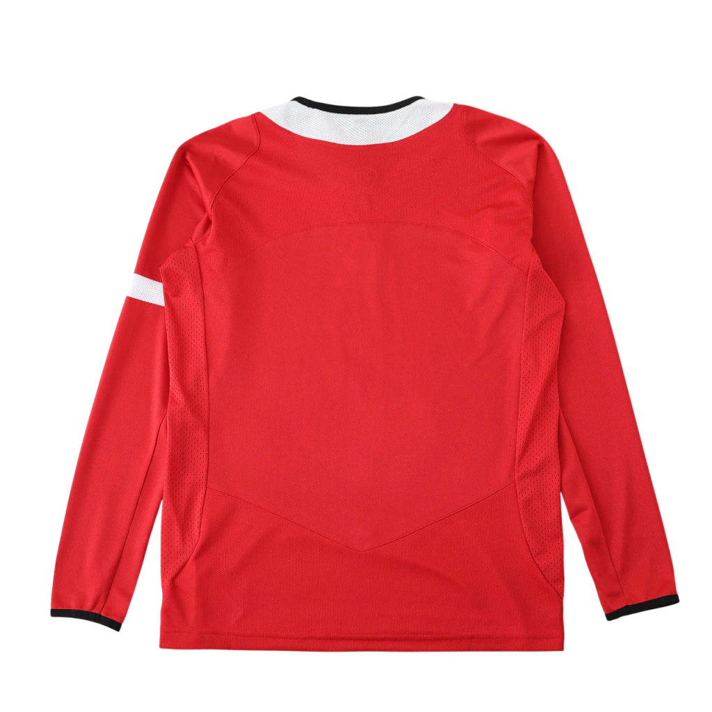 Camisa Retrô Manga Longa Manchester United 04/05 Torcedor Nike Masculina - Vermelho