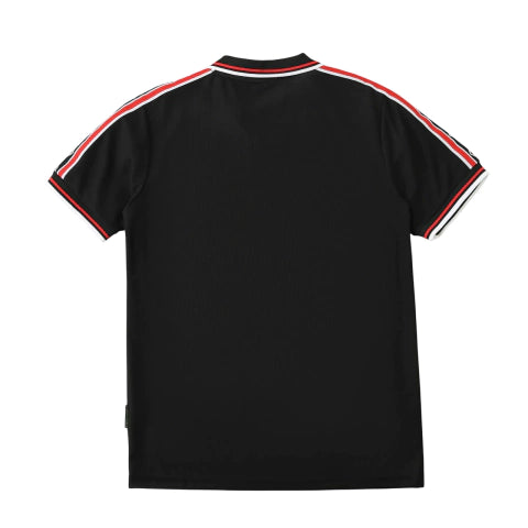 Camisa Manchester United Reserva Away II Retrô 1998 Torcedor Masculina - Preto