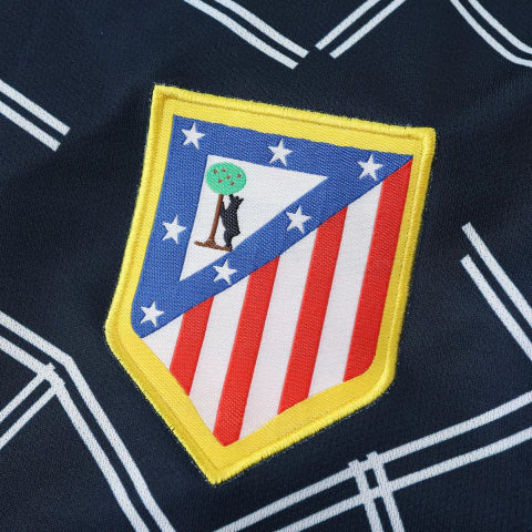 Camisa Retrô Manga Longa Atlético de Madrid Reserva Away II 04/05 Torcedor Masculina - Homem aranha