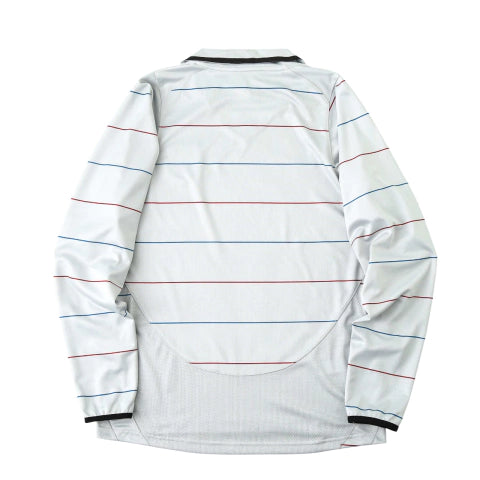 Camisa Retrô Manga Longa Barcelona Reserva Away II 03/04 Torcedor Masculina - Cinza