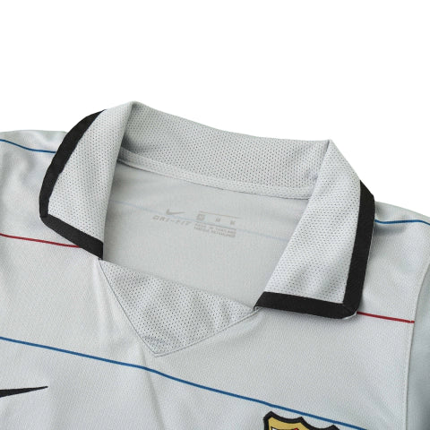 Camisa Retrô Manga Longa Barcelona Reserva Away II 03/04 Torcedor Masculina - Cinza