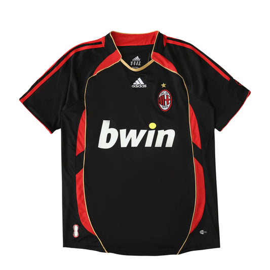 Camisa Milan Retrô Terceria Third III 06/07 Torcedor Adidas Masculina - Preto