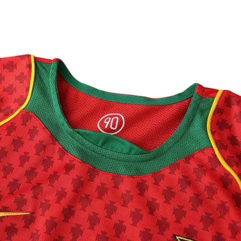 Camisa Retrô seleção Portugal Home I 2004 Torcedor Masculina - Vermelho