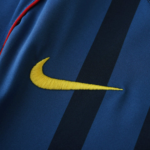 Camisa Barcelona Retrô Reserva Away II 03/04 Torcedor Masculina - Azul