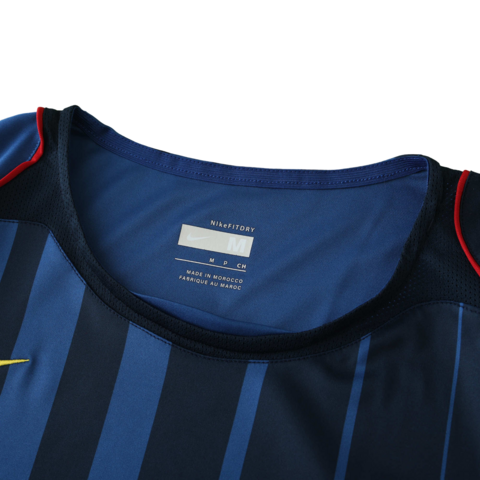Camisa Barcelona Retrô Reserva Away II 03/04 Torcedor Masculina - Azul