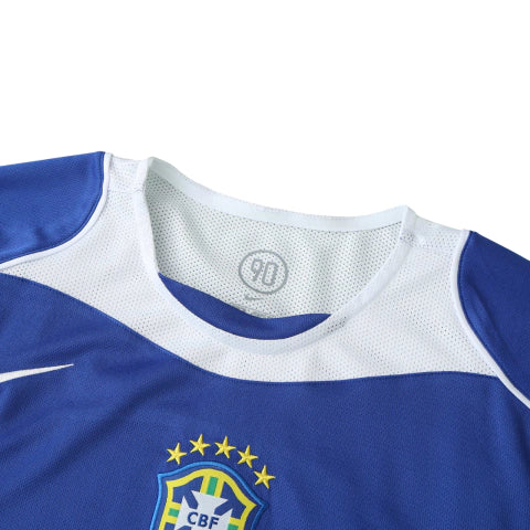 Camisa Retrô 2004 Seleção Brasileira II Nike Masculina - Azul