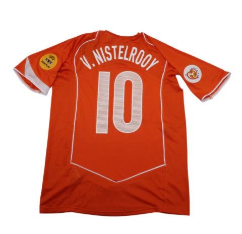 Camisa Retrô seleção Holanda Titular Home I 2004 Torcedor Masculina - Laranja