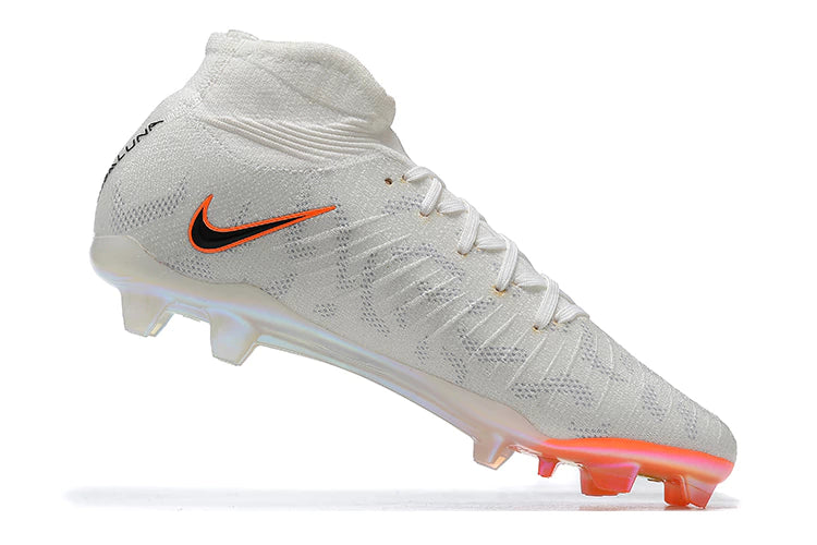 Chuteira Nike Phantom Luna Elite Campo - Branca + Laranja