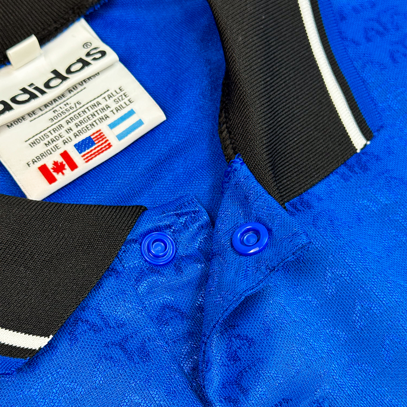 Camisa Argentina Visitante 1994 - Azul Marinho e Diamantes