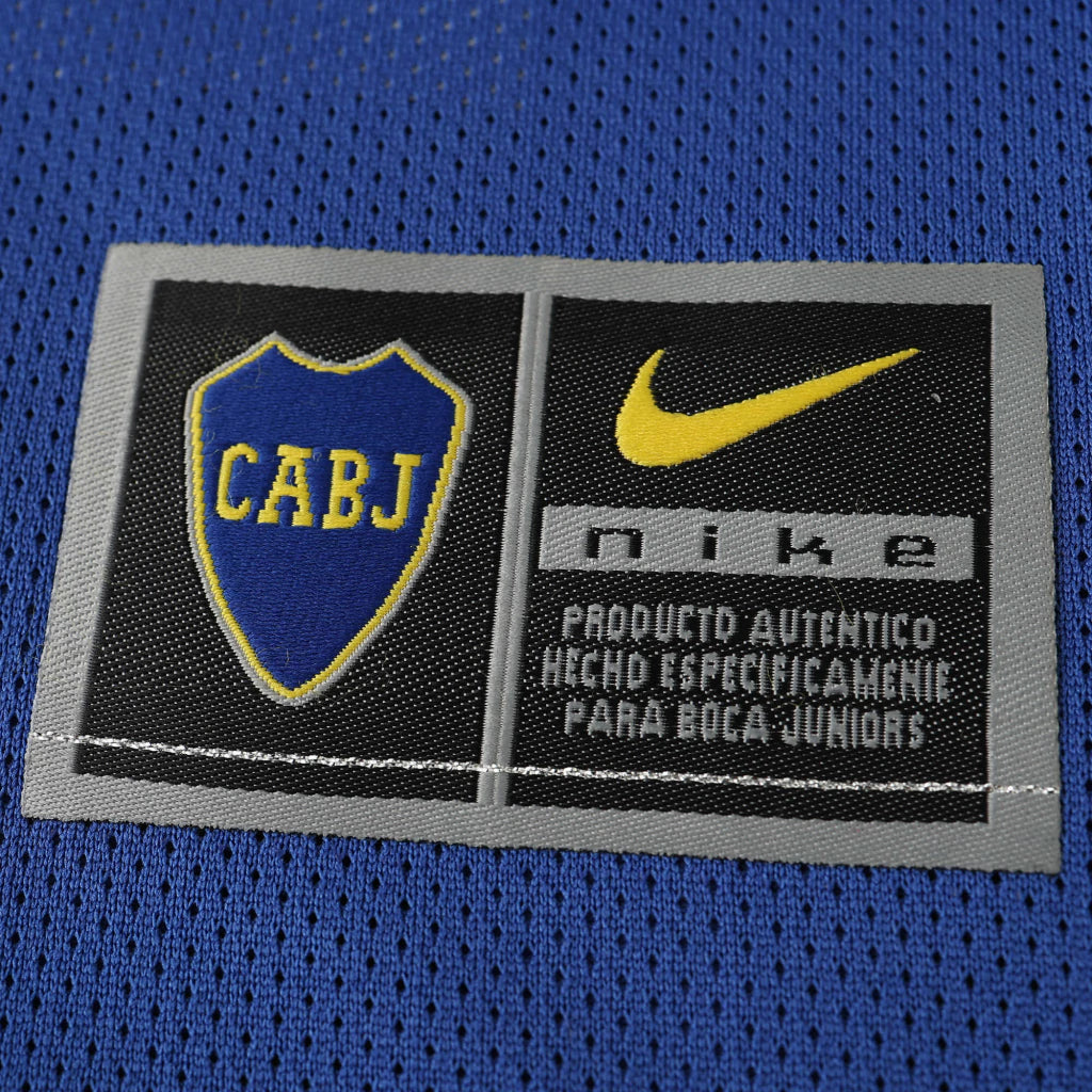 Camisa Boca Juniors Titular Home I Retrô 03/04 Torcedor Nike Masculina - Azul