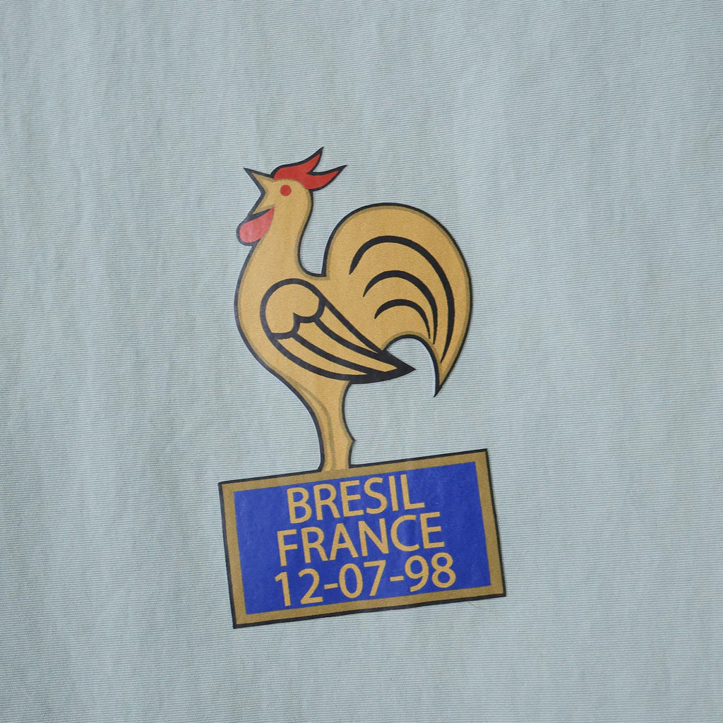 Jaqueta retrô França 1986 dupla face - azul