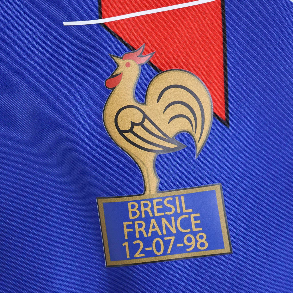 Jaqueta retrô França 1986 dupla face - azul
