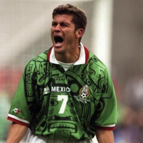 Camisa México 1998 Retrô Local - Verde