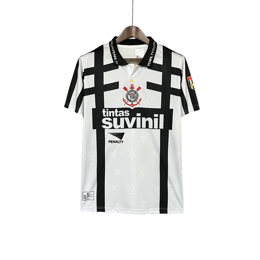 Camisa Corinthians III 1996 - Versão Retrô Branca Suvinil