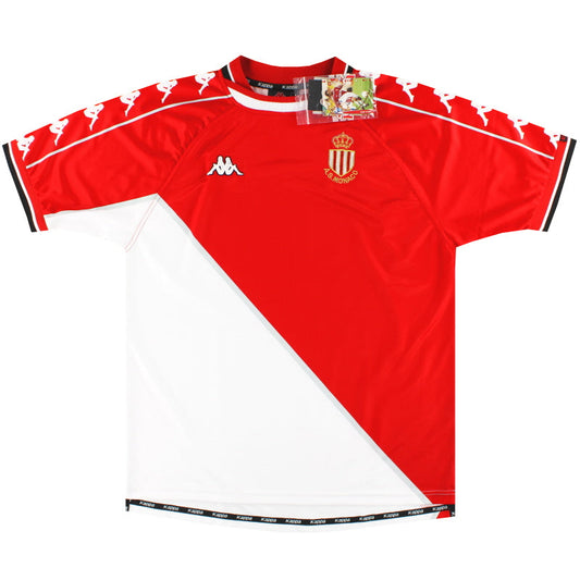 Camisa I Monaco Kappa 1999-00 - Vermelha e Branco