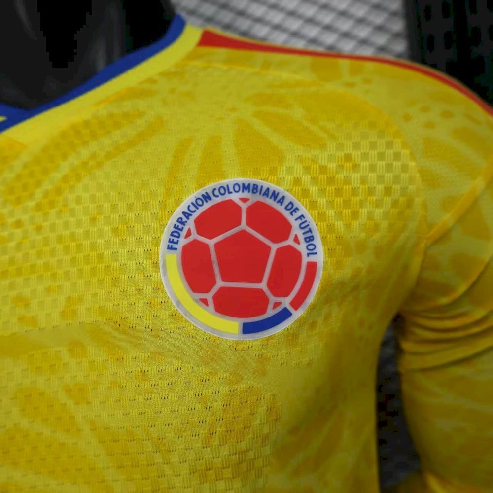 Camisa Colômbia Manga Longa 2026/27 - Versão Jogador