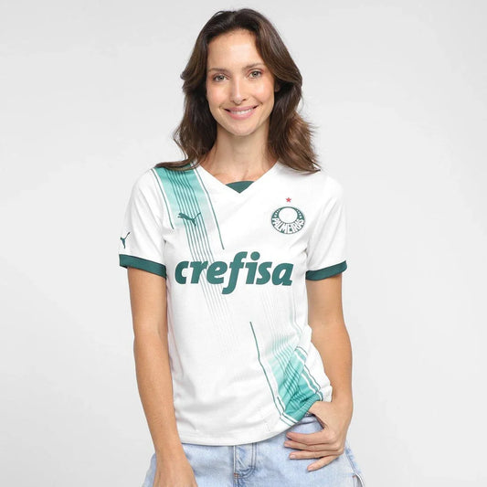 Camisa Palmeiras AWAY 23/24 - Puma Torcedor Feminina - Branca