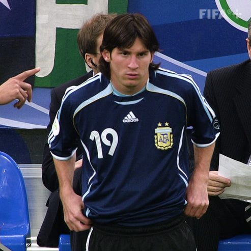Camisa Argentina Visitante 2006 - Azul Marinho