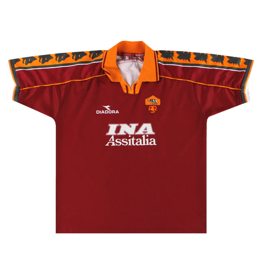 Camisa I Retrô Roma Diadora Basic 1998-99