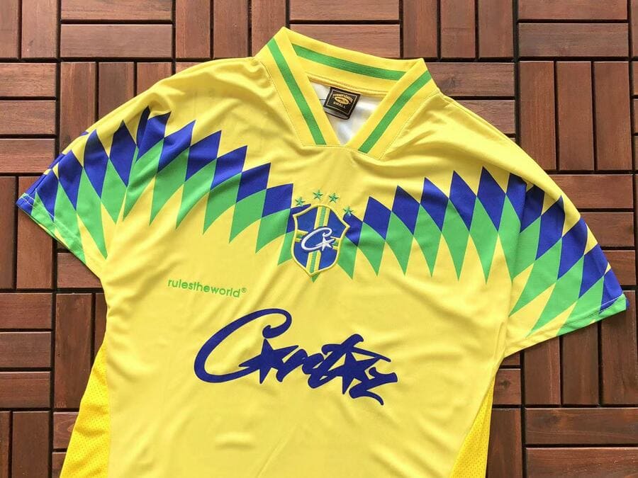 Camisa Corteiz Futebol Brasil Amarela
