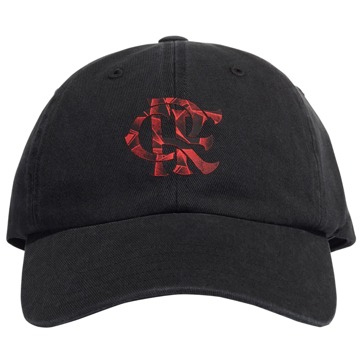 Boné Adidas Flamengo Aba Curva Snapback Dad - Preto e Vermelho