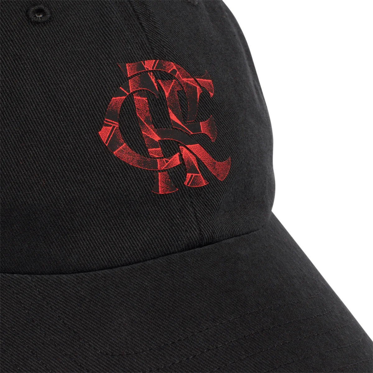 Boné Adidas Flamengo Aba Curva Snapback Dad - Preto e Vermelho