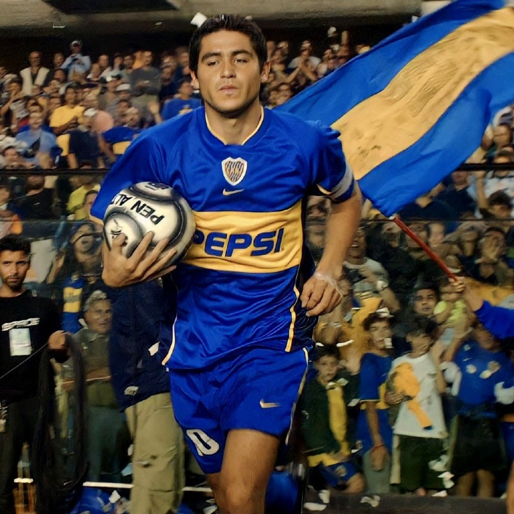 Camisa Boca Juniors 2002/23 Azul Pepsi Total 90 Masculina