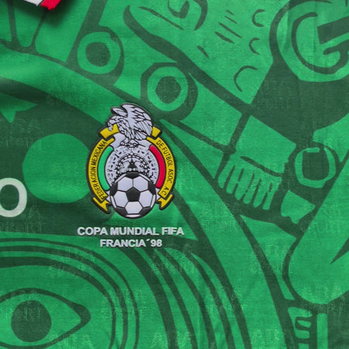 Camisa México 1998 Retrô Local - Verde
