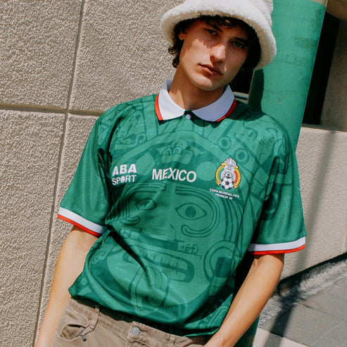 Camisa México 1998 Retrô Local - Verde