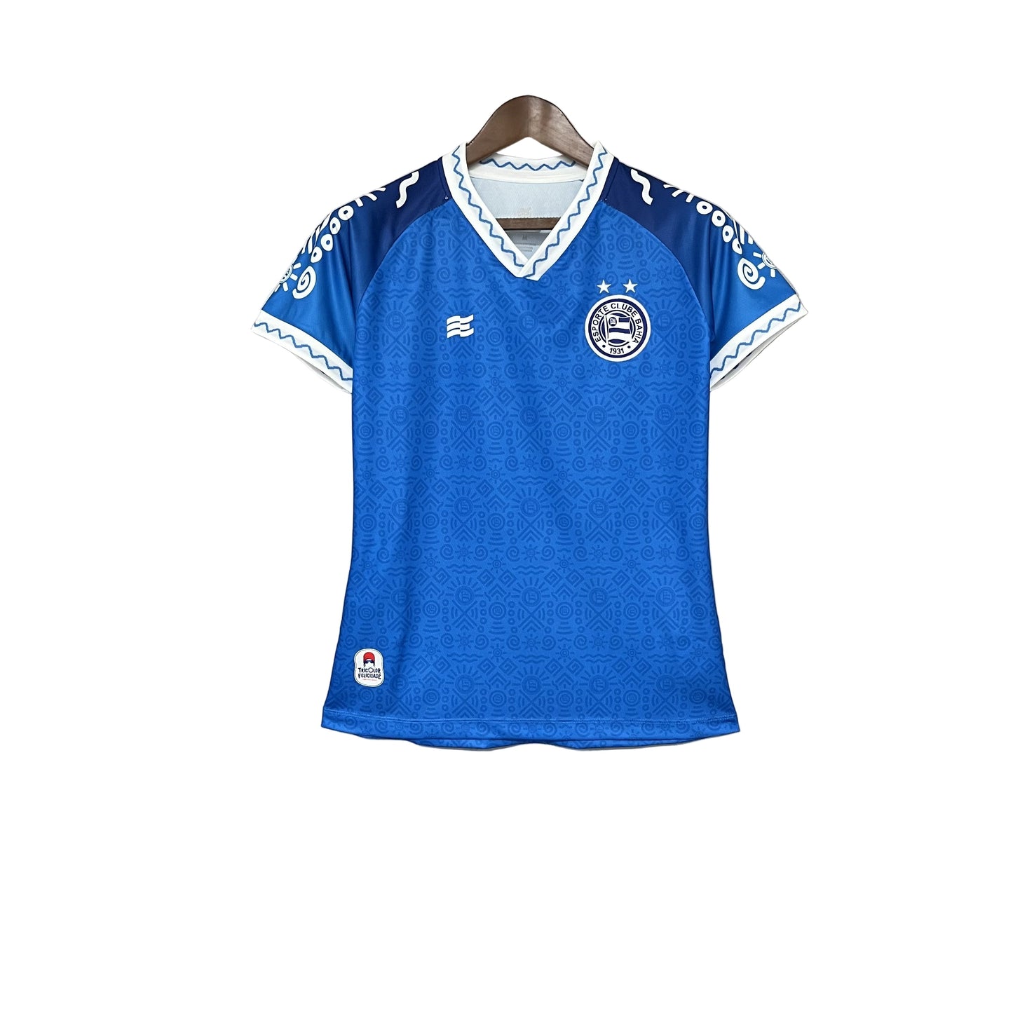 Camisa Bahia IV 24/25 - Azul Feminina Baby Look